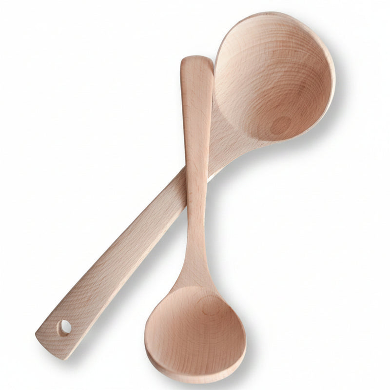 Premium Natural Beech Wood Cooking Spoon