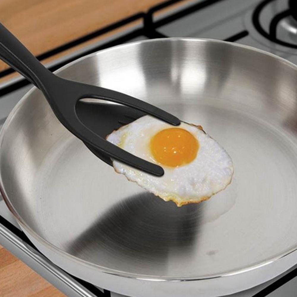 Non-Stick 2-in-1 Grip & Flip Spatula Tongs