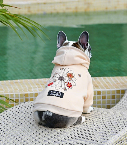 Frenchie Flower Power Hoodie
