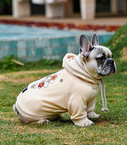 Frenchie Flower Power Hoodie