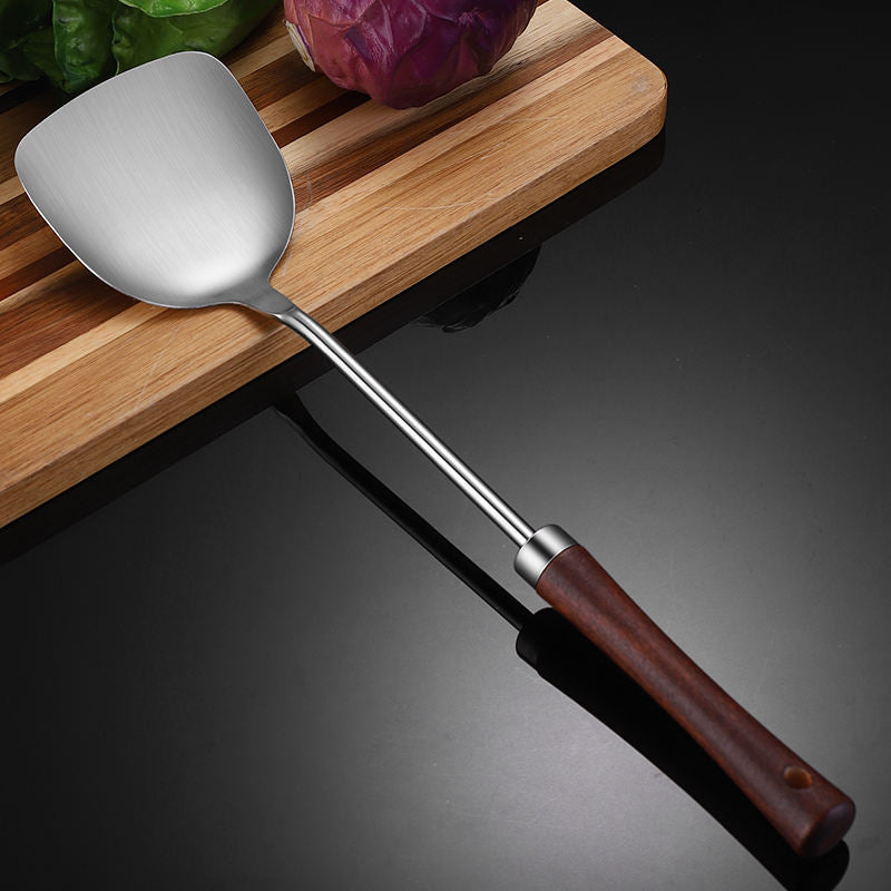Premium Stainless Steel & Wood Kitchen Utensil Set