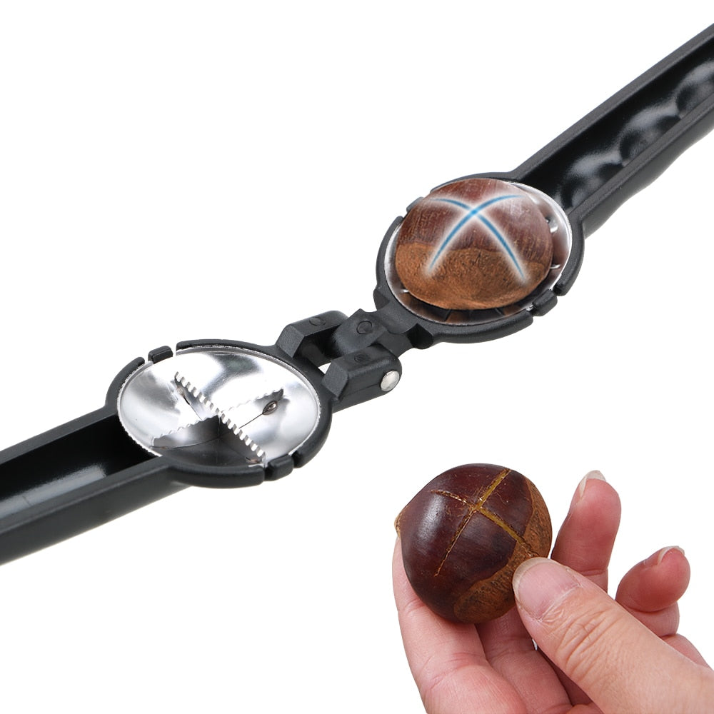 2-in-1 Stainless Steel Chestnut Clip & Nutcracker