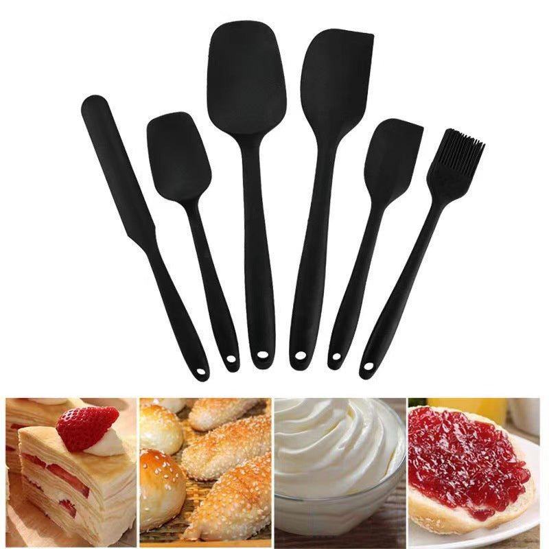 Baking Tools Kitchen Scraper Spatula Silicone Scraper 6 Pieces Set Silicone Scraper Baking Scraper