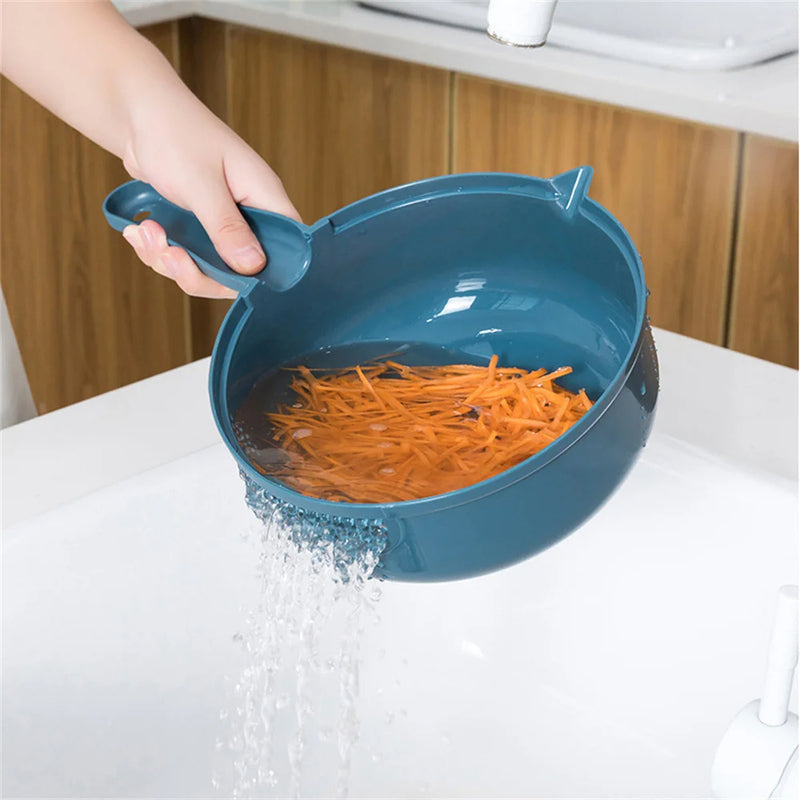 Premium 6-in-1 Mandoline Slicer & Colander Set