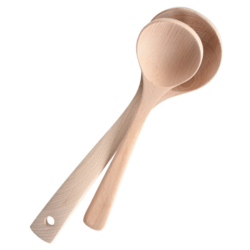 Premium Natural Beech Wood Cooking Spoon