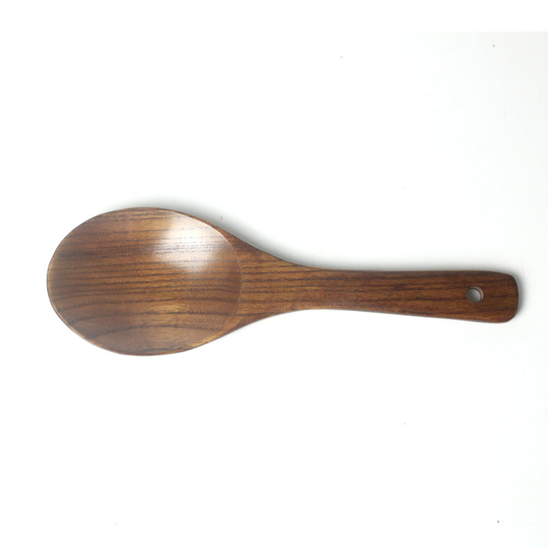 Premium Natural Wood Rice Spoon - 22.5cm