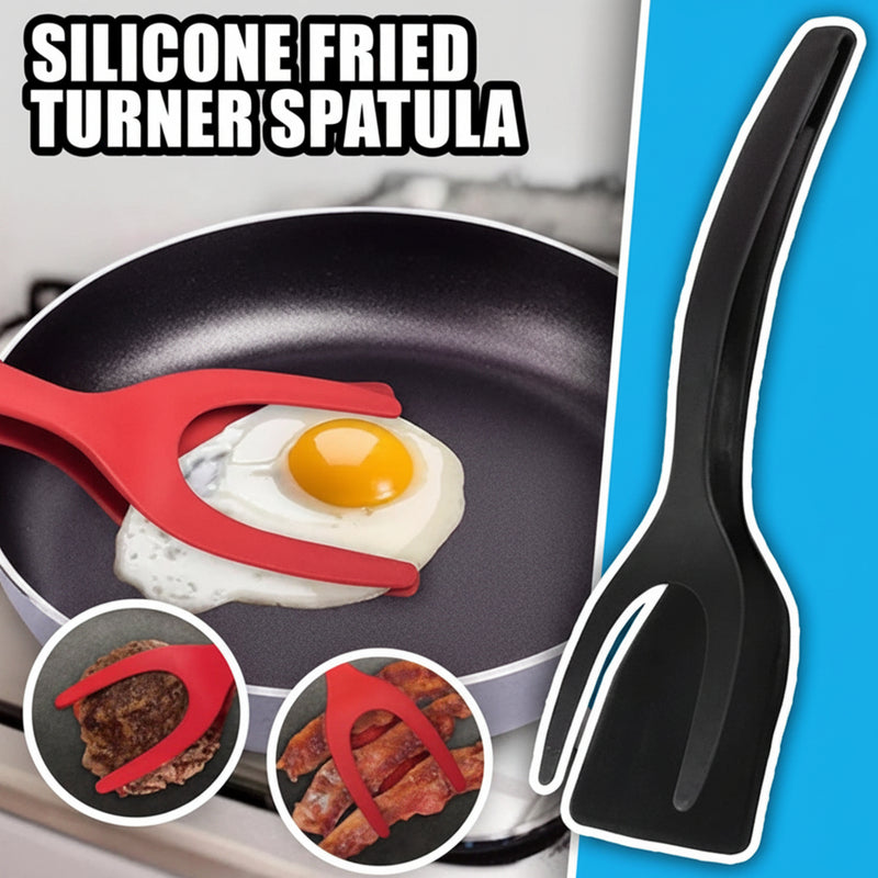 Non-Stick 2-in-1 Grip & Flip Spatula Tongs