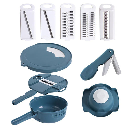 Premium 6-in-1 Mandoline Slicer & Colander Set