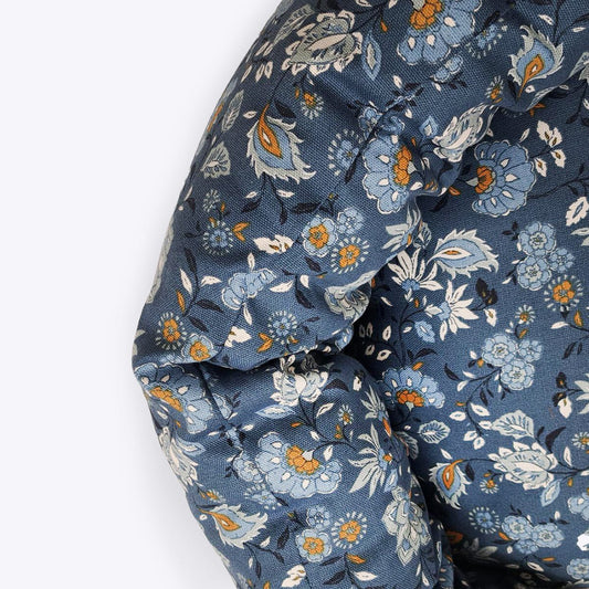 FatFace | Dog Bed | Deluxe Blue Floral Round