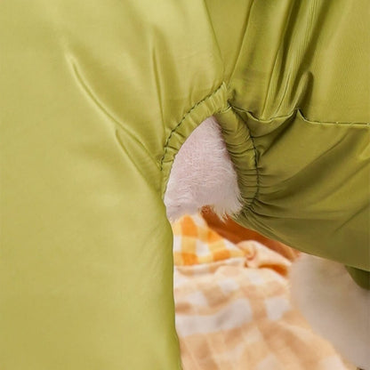 Back-Opening Waterproof & Windproof Four-Legged Outdoor Dog Coat