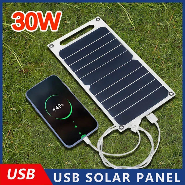 30W USB Solar Charging Panel